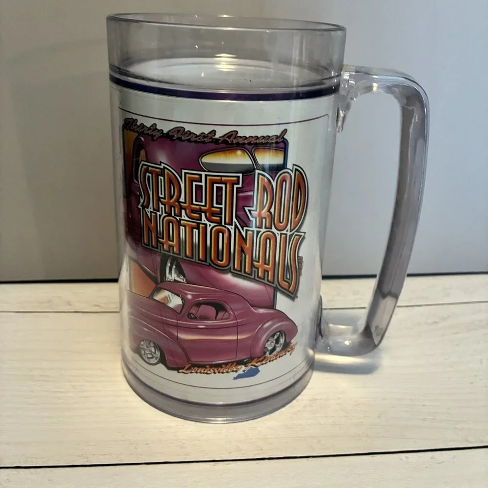 2000 Street Rod Nationals Louisville KY 31st Annual Plastic Beer Mug Automobilia